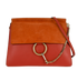 Medium Faye, &pound;350, Handbags, Orange/Red, Leather, Front view